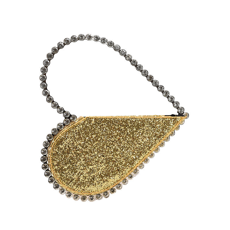 Amouré Glitter - The Heart Evening Clutch